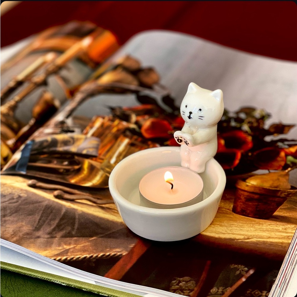 Cat Candle Holder